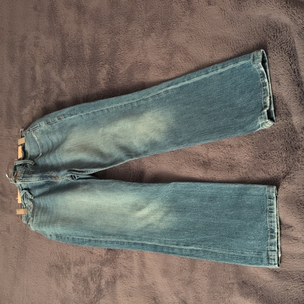 Frame| Blue Denim Slender Straight Jeans With Pockets Cotton Blend - Picture 6 of 14